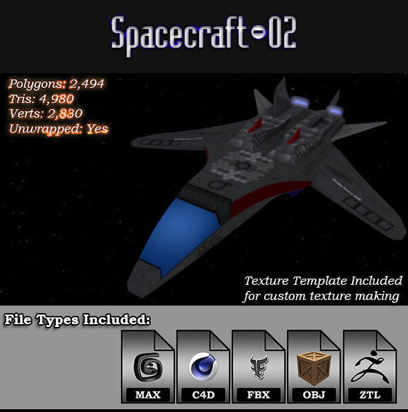 Spacecraft - 02 - 3Docean 10396887