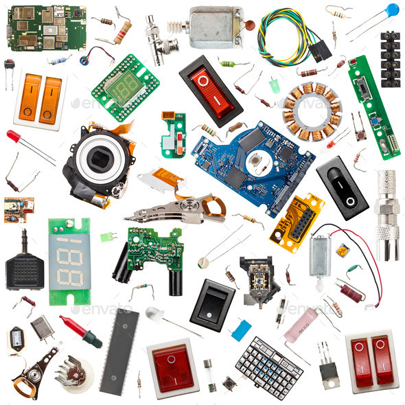 Electronic components - Stock Photo - Images