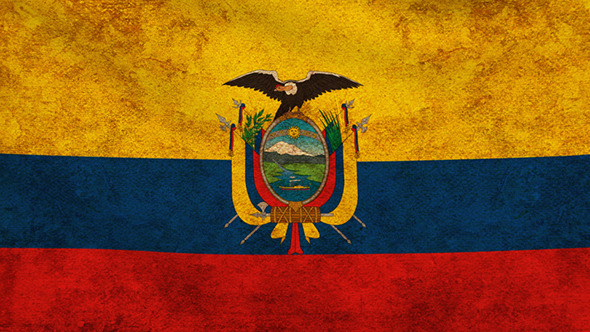 Ecuador Flag 2 Pack – Grunge and Retro