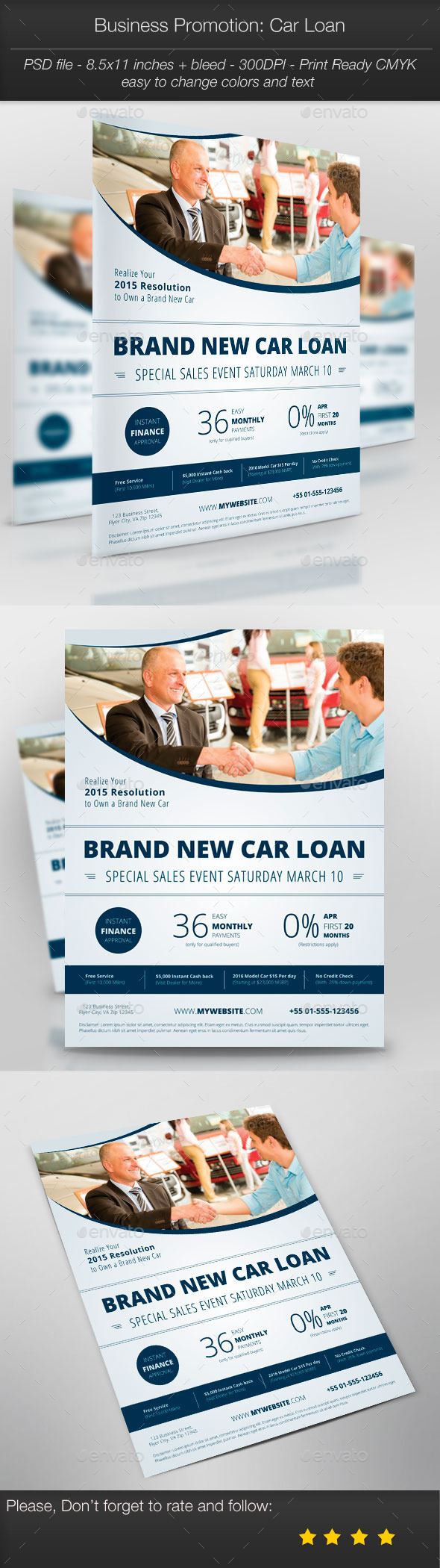 Business Promotion: Car Loan - Corporate Flyers