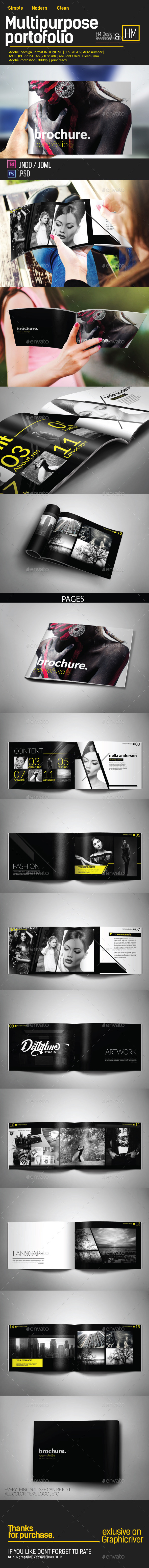 MODERN BROCHURE CATALOG OR PORTOFOLIO DESIGN - Portfolio Brochures