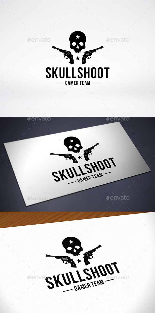 Skull Game Team Logo Template - Humans Logo Templates
