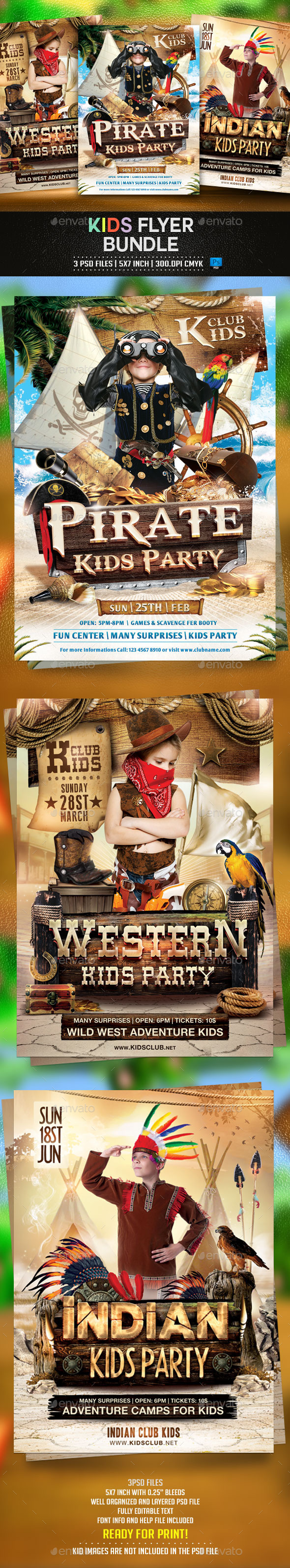 Kids Flyer Bundle - Events Flyers
