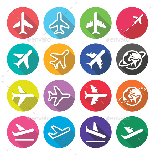 Plane Icons - Abstract Conceptual