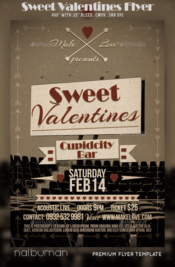 Sweet Valentines Flyers - Events Flyers
