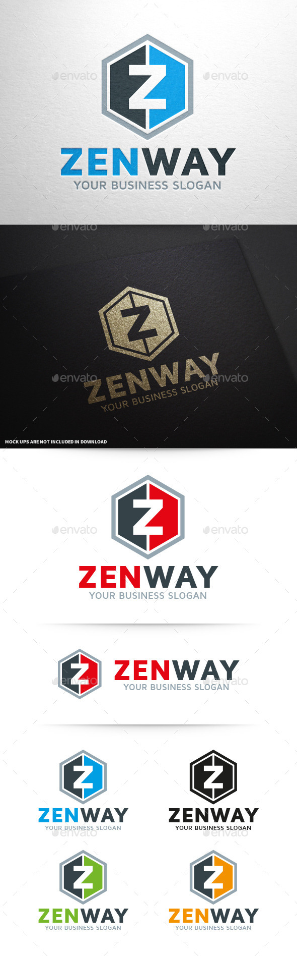 Zen Way - Letter Z Logo - Letters Logo Templates