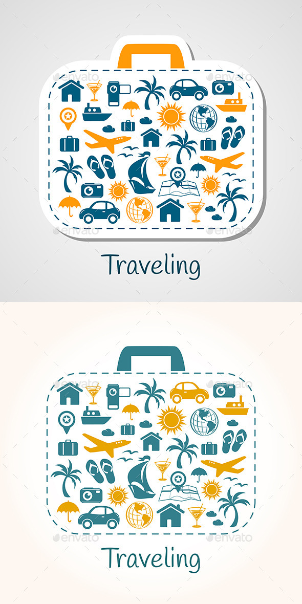 Travel Holiday Suitcase - Travel Conceptual