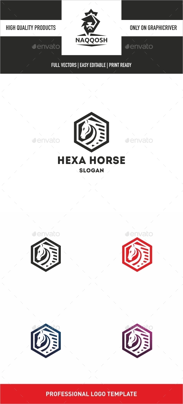 Hexa Horse - Logo Templates