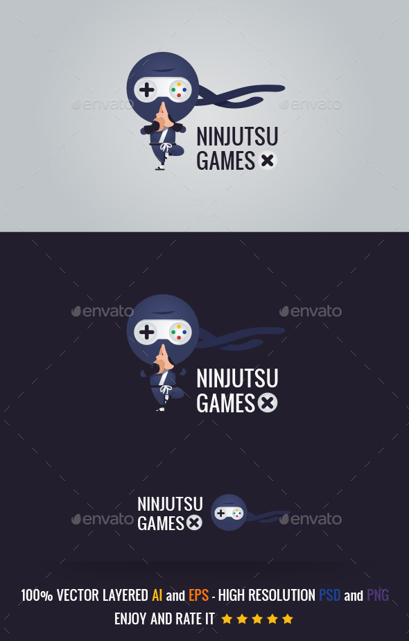 Ninjutsu Games - Humans Logo Templates
