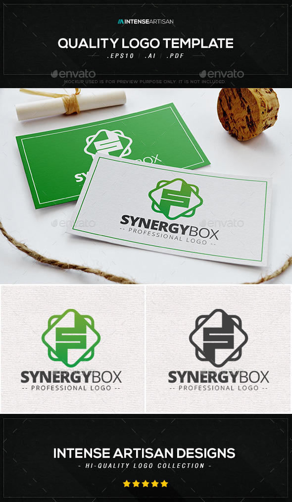 Synergy Box Logo Template - Letters Logo Templates