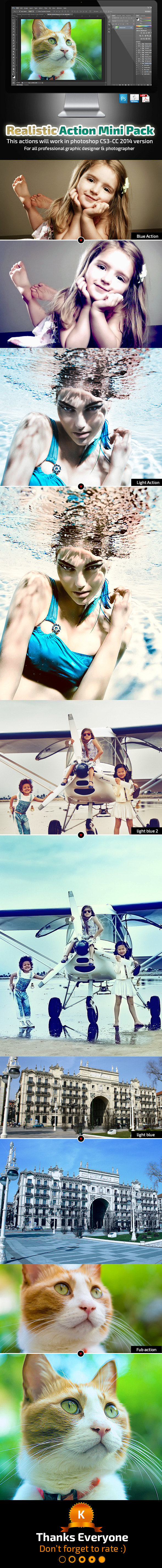 Realistic Action Mini Pack - Photo Effects Actions