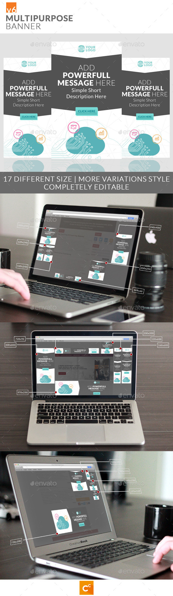 Multipurpose Banner Ads v6 - Banners & Ads Web Elements