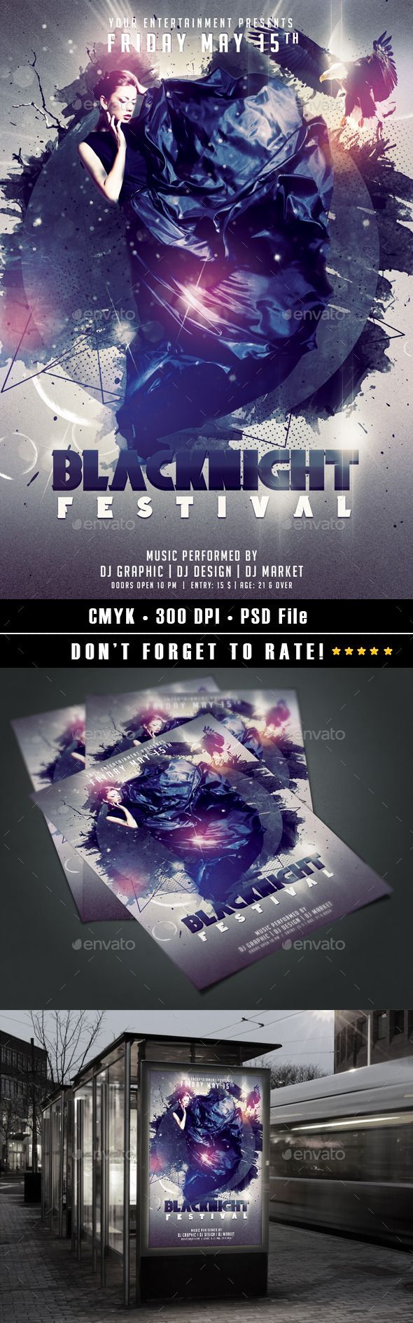 Blacknight Festival - Events Flyers