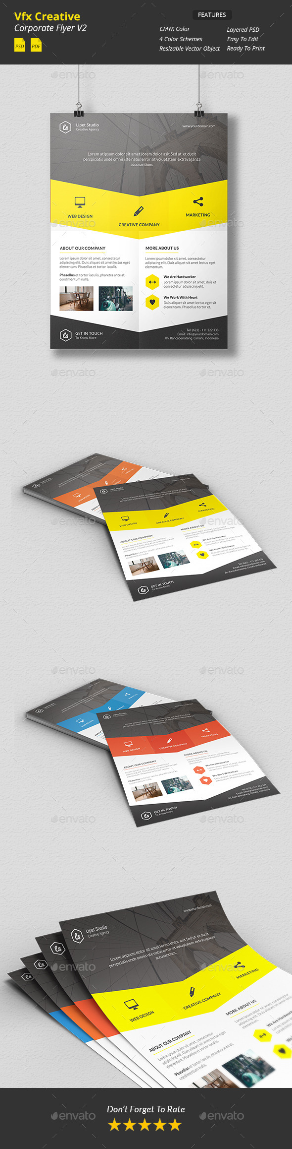 Vfx - Creative Corporate Flyer v2 - Corporate Flyers