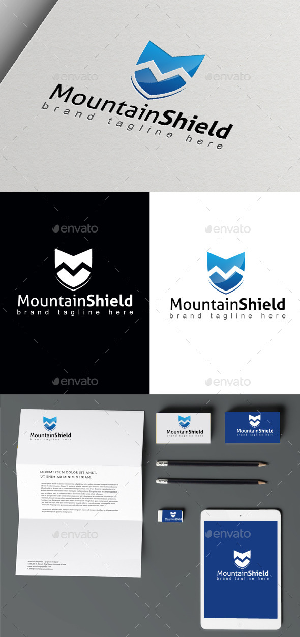 Mountain Shield - Nature Logo Templates
