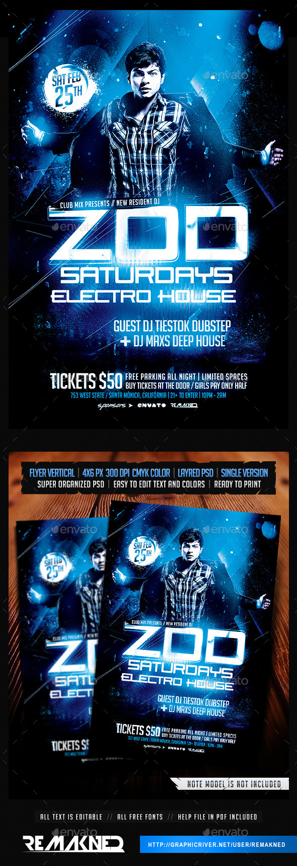 Club DJ Flyer | Template PSD - Flyers Print Templates