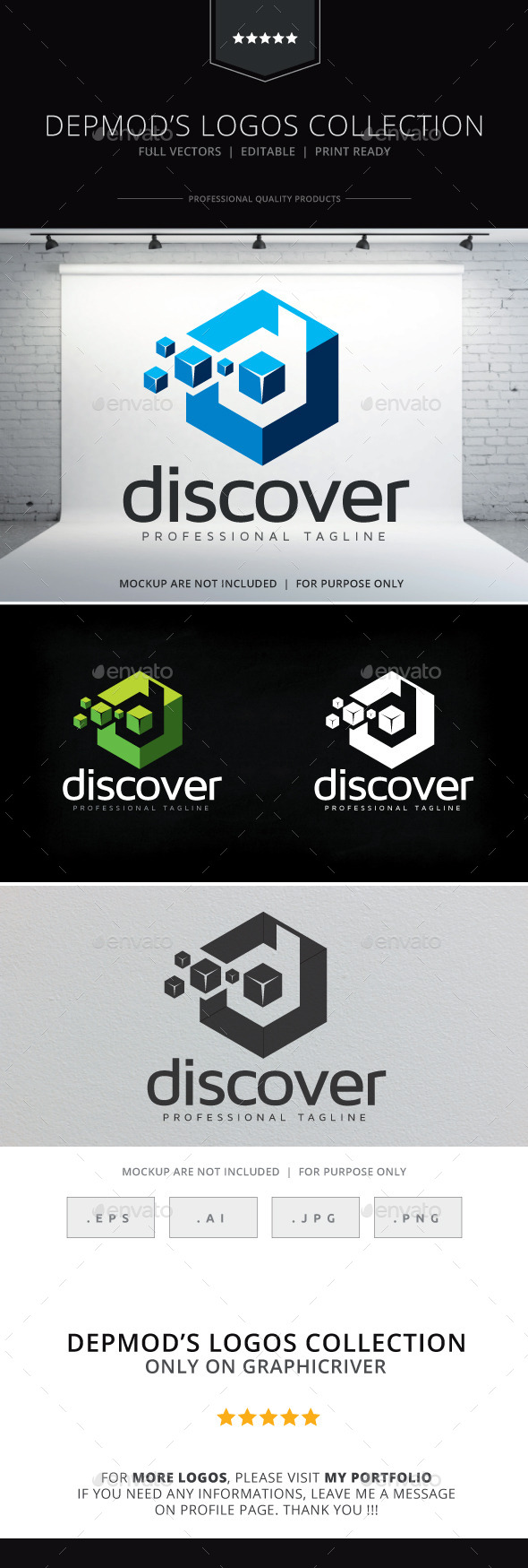 Discover Logo - Letters Logo Templates
