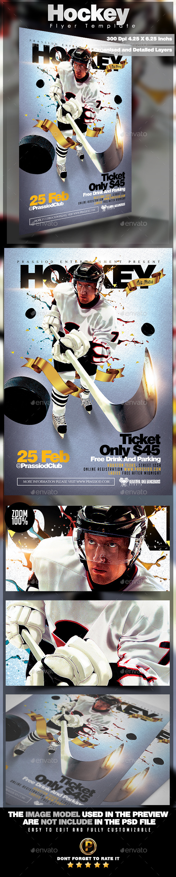 Hockey Flyer Template - Sports Events
