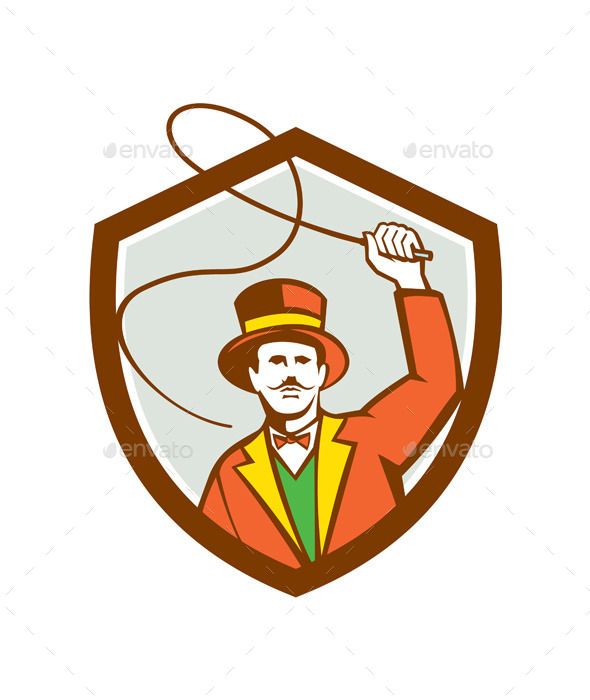 Circus Ring Master Bullwhip Shield - People Characters