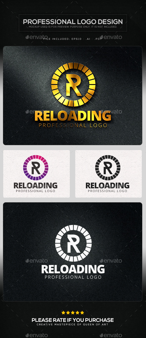 Reloading Logo Template, Logo Templates | GraphicRiver