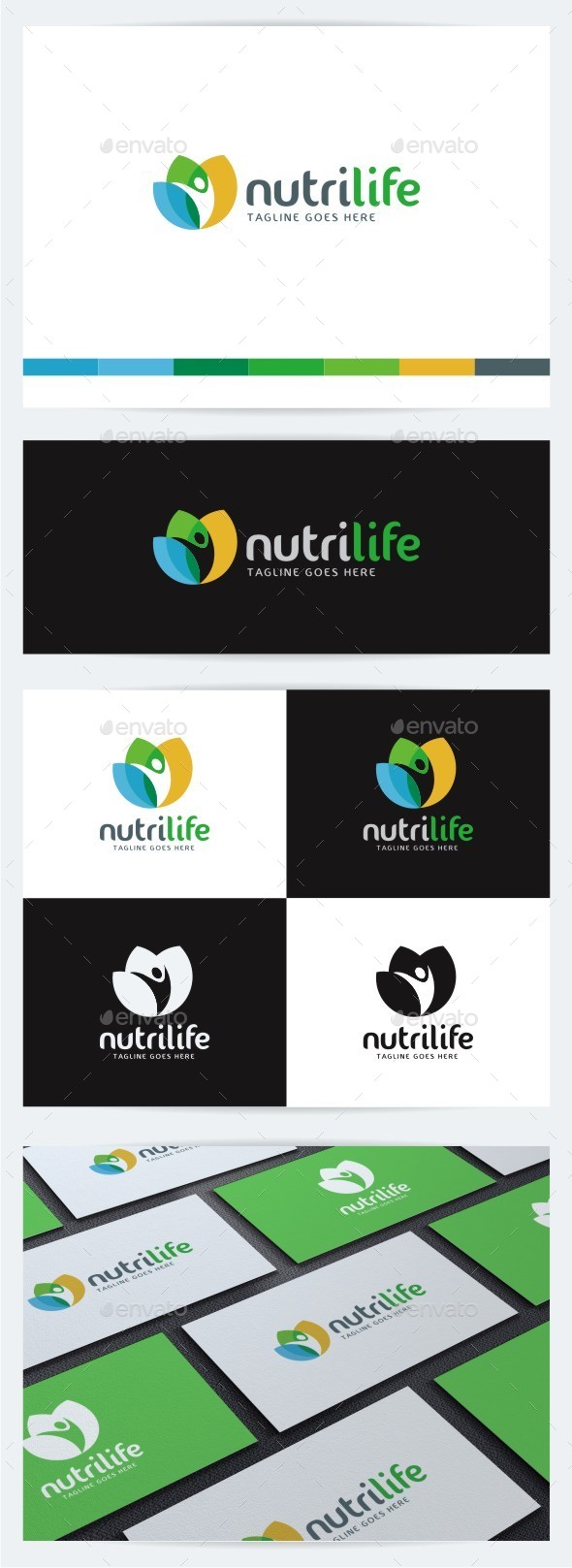 Nutri Life - Humans Logo Templates