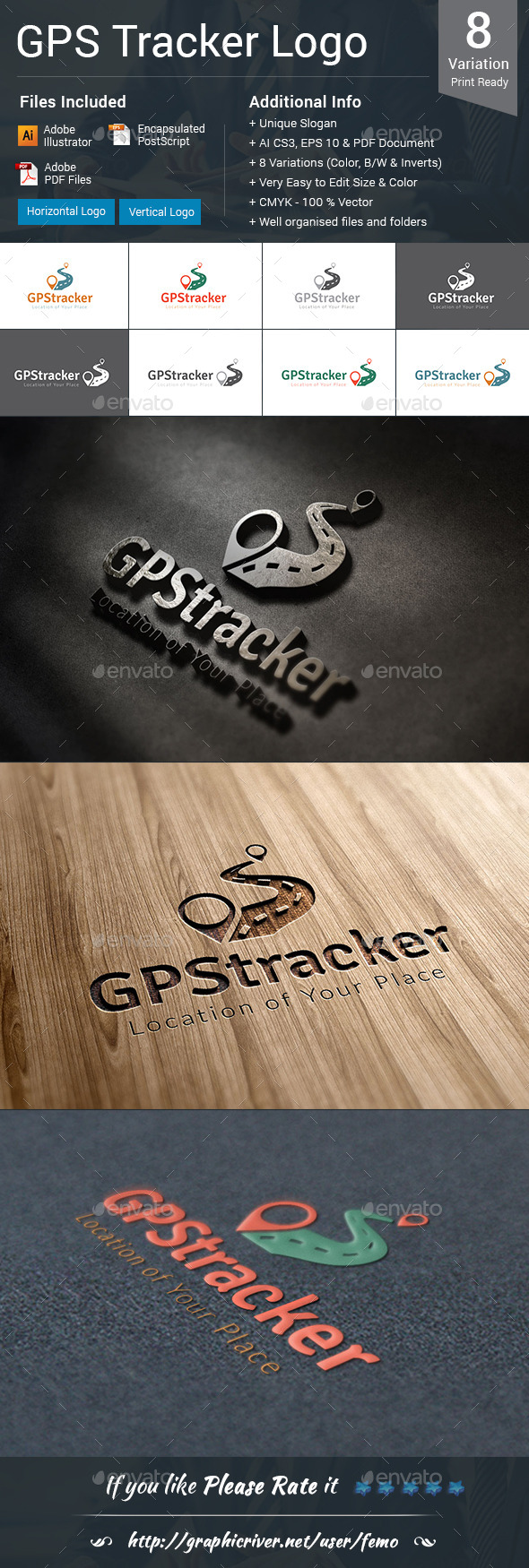 GPS Tracker Logo - Symbols Logo Templates