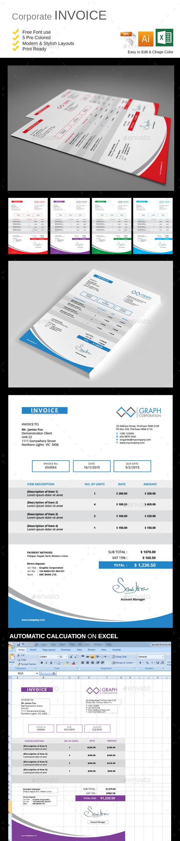 Invoice - Stationery Print Templates