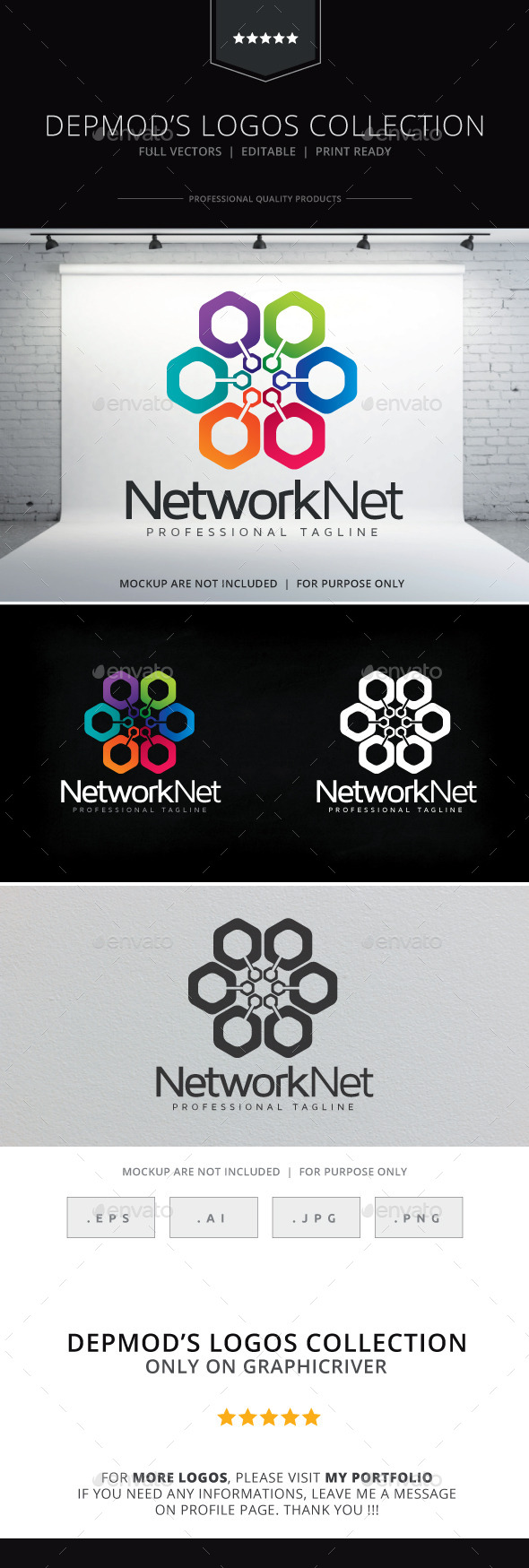 Network Net Logo - Abstract Logo Templates