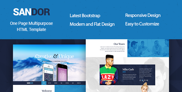 SANDOR Creative HTML Multipurpose Template