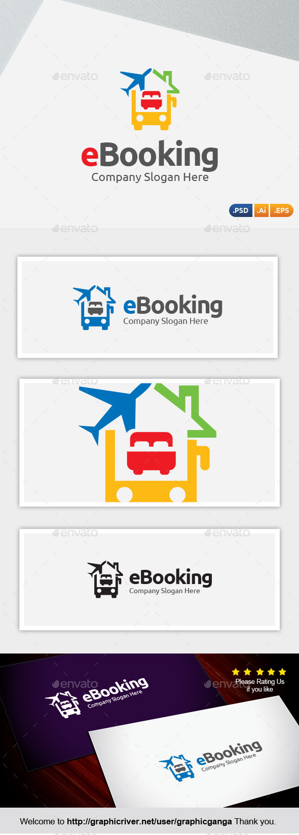 e-Booking - Abstract Logo Templates