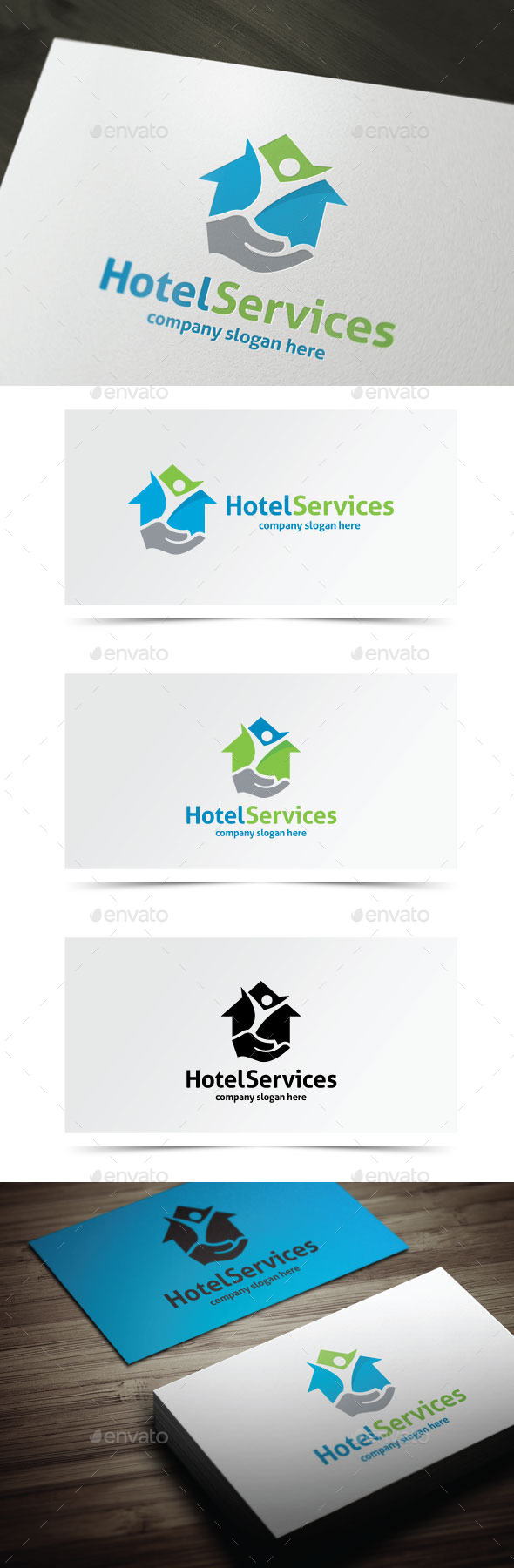 Hotel Services - Objects Logo Templates