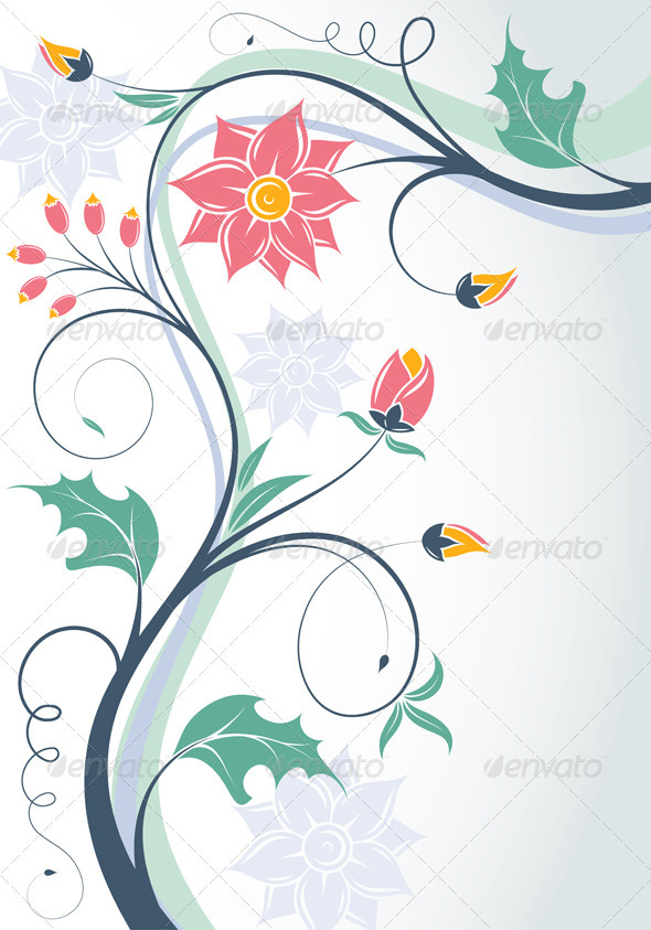 Floral Frame - Flourishes / Swirls Decorative