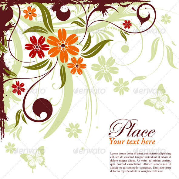 Floral frame - Borders Decorative