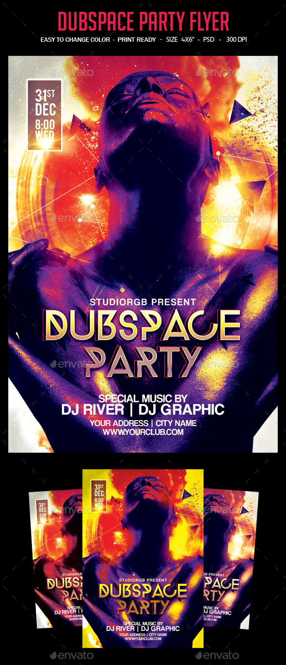 Dubspace Party Flyer - Clubs & Parties Events