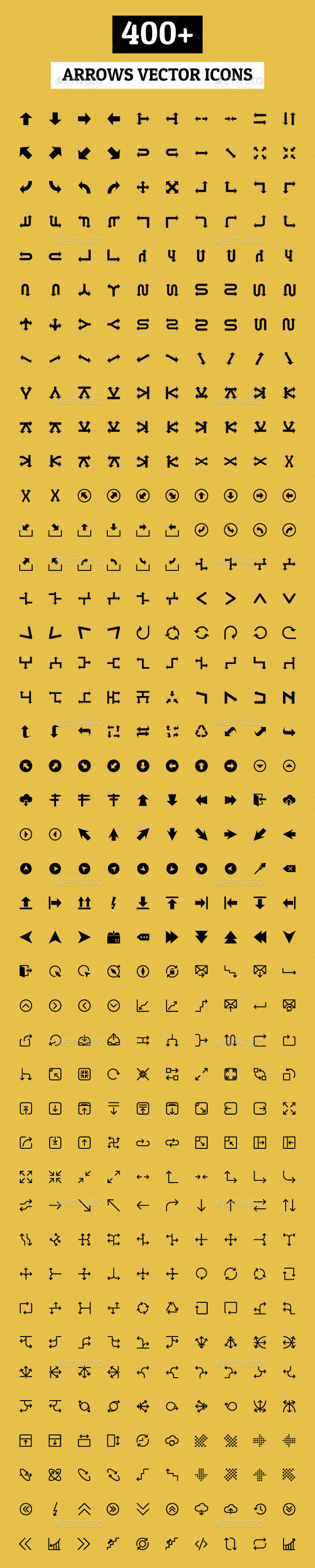 400+ Arrows Vector Icons - Icons