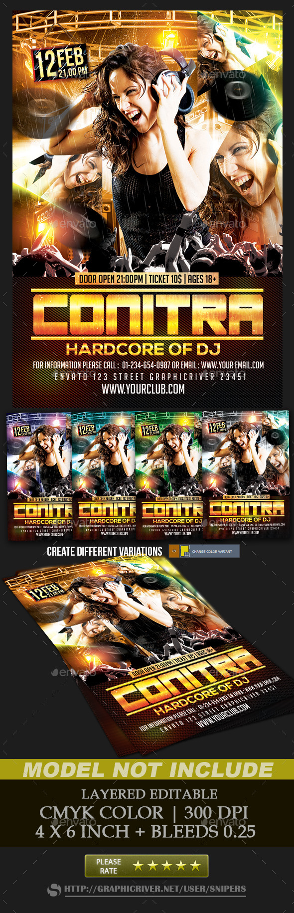 Guest Dj Party - Events Flyers