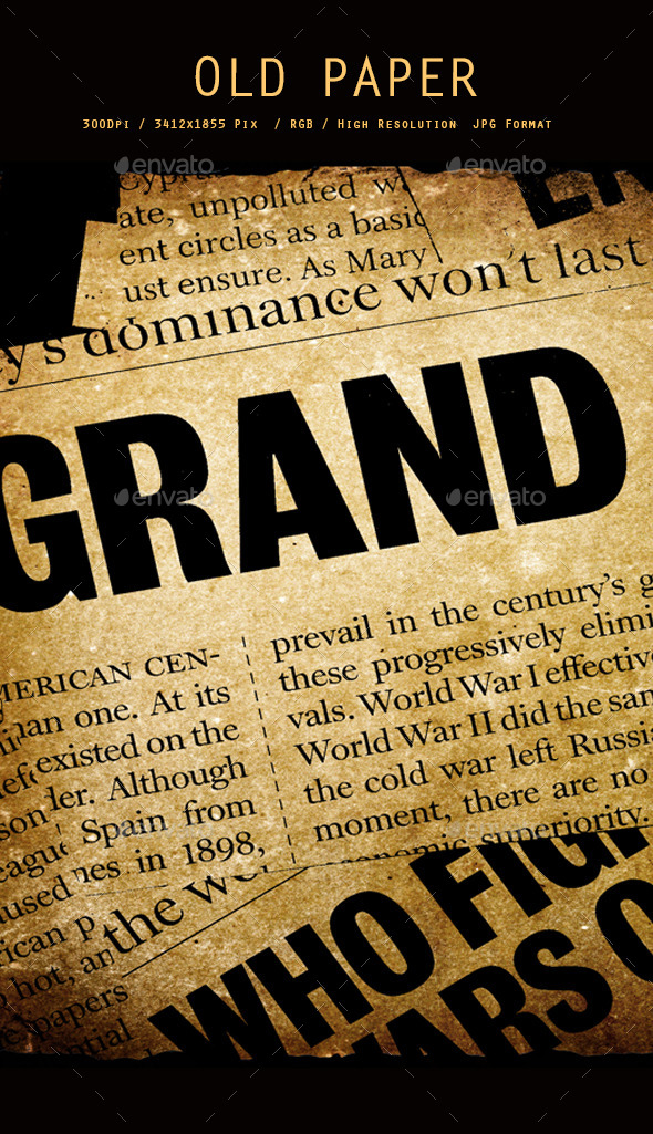 Old Newspaper collage 0107 - Abstract Textures