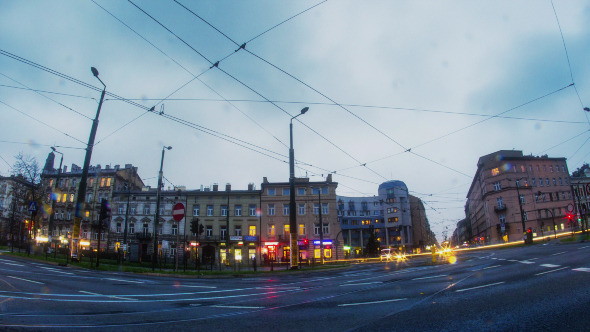 City Traffic at Dusk