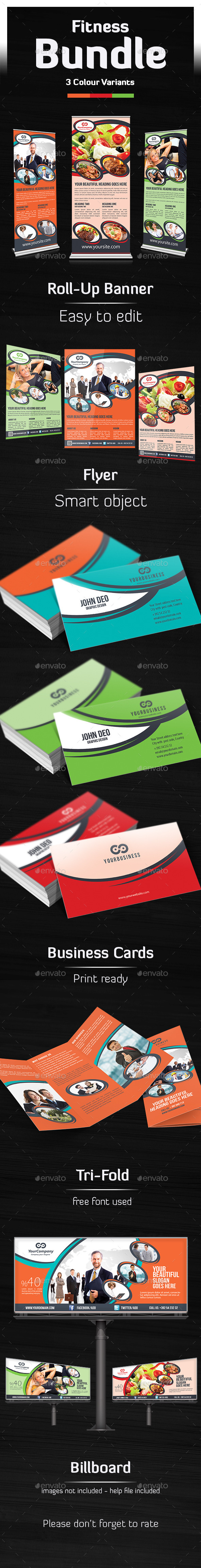 Multipurpose Bundle Templates - Stationery Print Templates