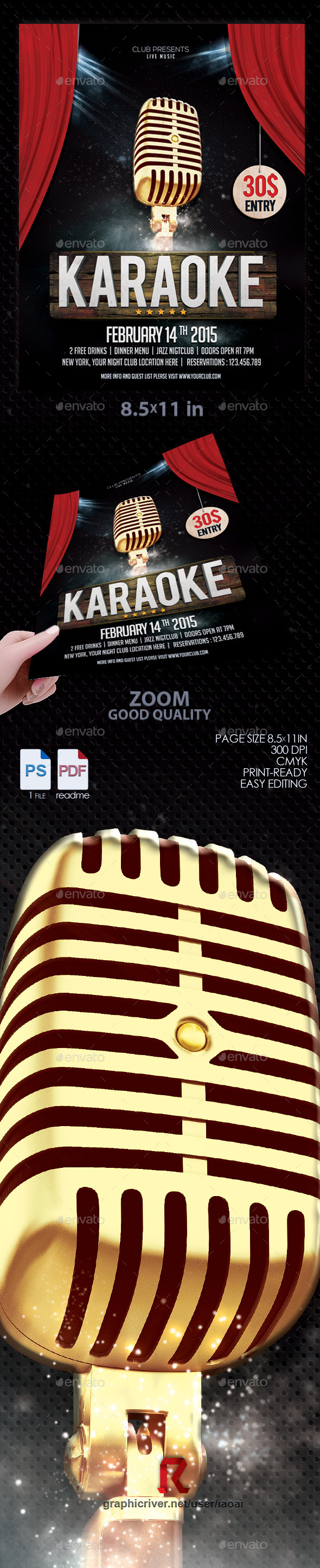 Karaoke Flyer - Events Flyers