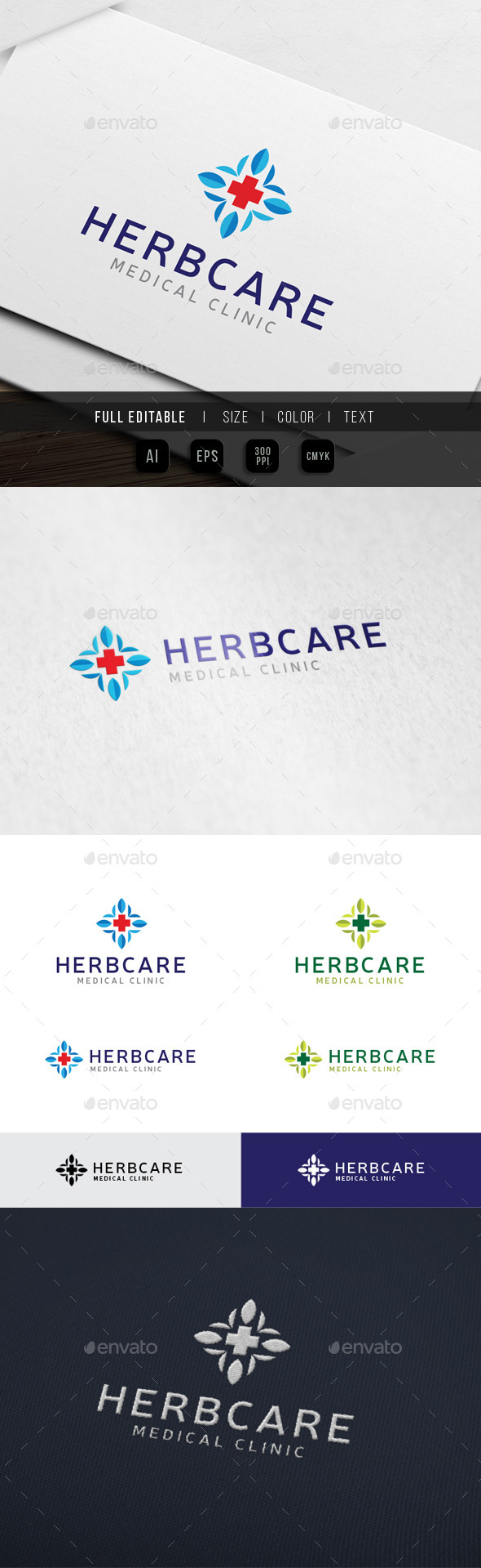 Herbal Clinic - Hospital - Symbols Logo Templates
