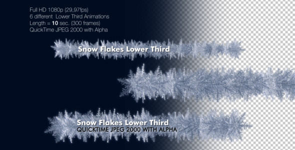 SnowFlakes Lower Third Pack