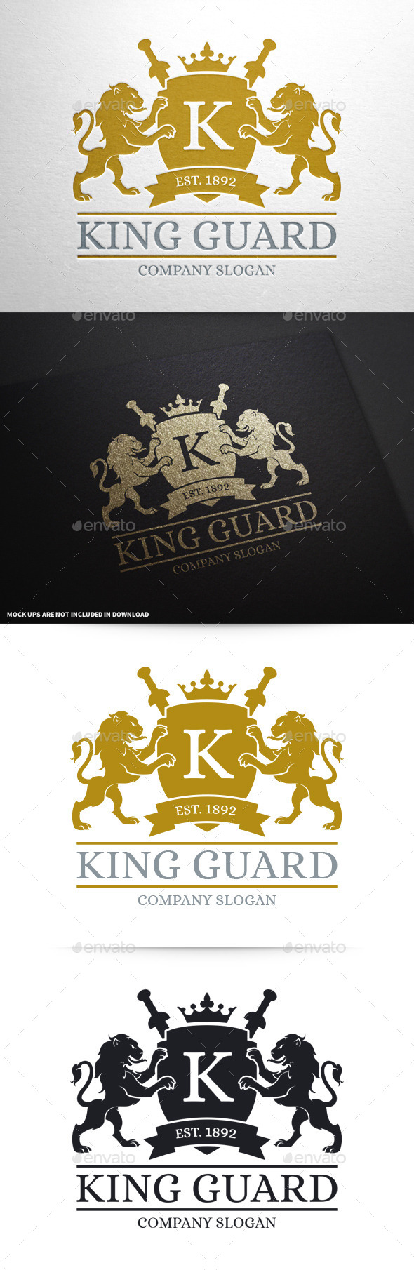 King Guard Logo Template - Crests Logo Templates