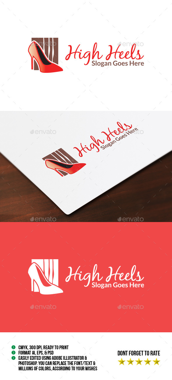 High Heels Logo - Objects Logo Templates