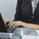 Business Woman Working on Laptop and Answers Call - VideoHive Item for Sale