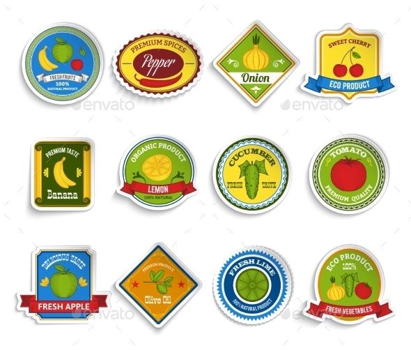 Fruit and Vegetable Stickers