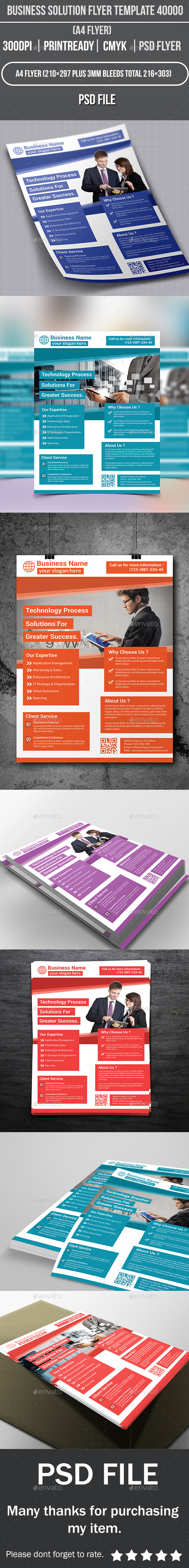 Business Solution Flyer Template 40000 - Corporate Flyers
