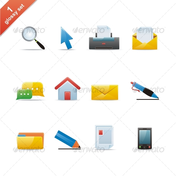 Glossy icon set - Web Icons