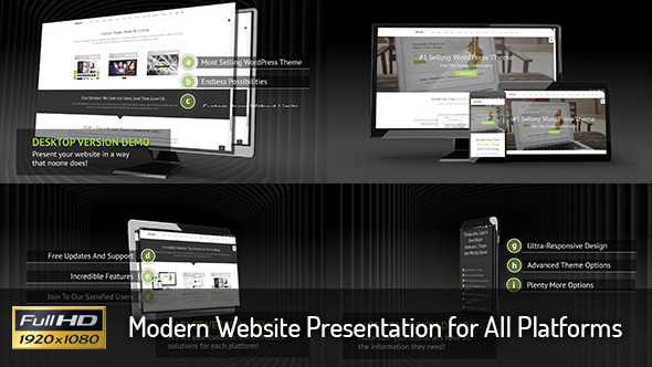 Modern Website Presentation - VideoHive 10352525