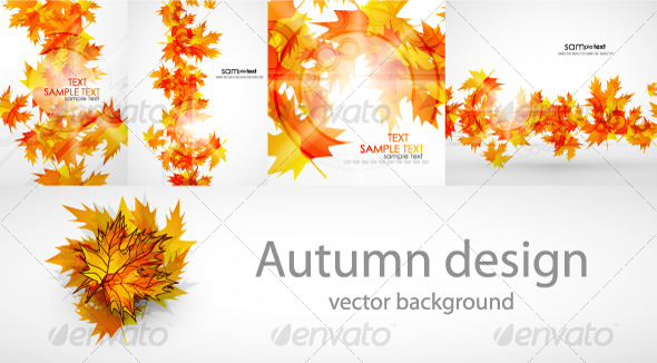 Autumn background pack - Seasons Nature